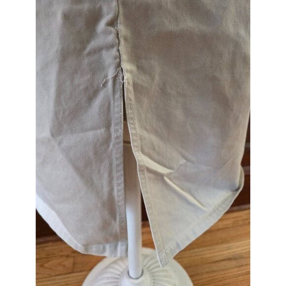Gap Hutton Beige Midi Skirt Size 14 Cotton Blend Womens Casual Wear - Picture 2 of 6